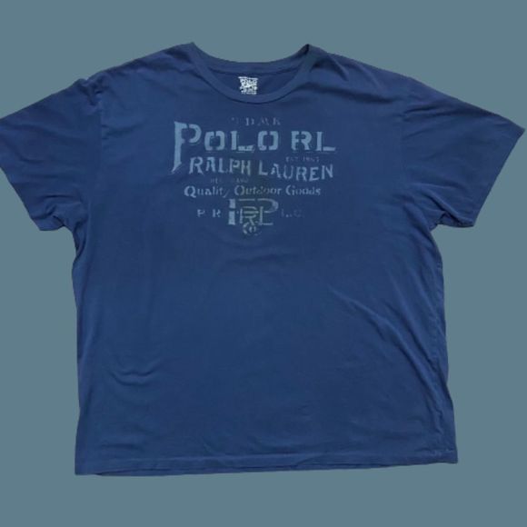 Polo Ralph Lauren Other - Polo Ralph Lauren RL Basic Fit Navy Blue Graphic T-Shirt Cotton Men's Size XXL